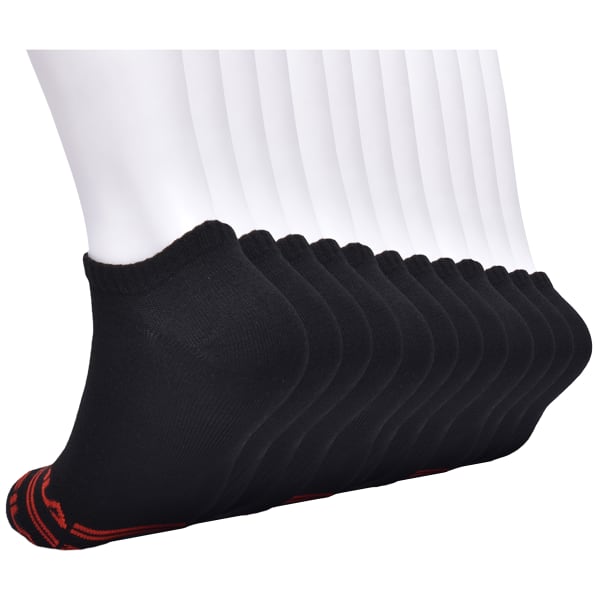 FILA Men's No Show Socks - 12 Assorted Pairs