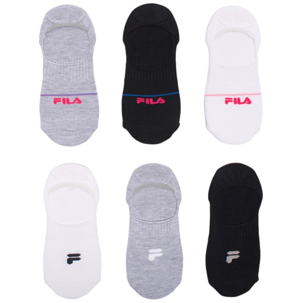 FILA Women's Liner Socks - 6 Assorted Pairs