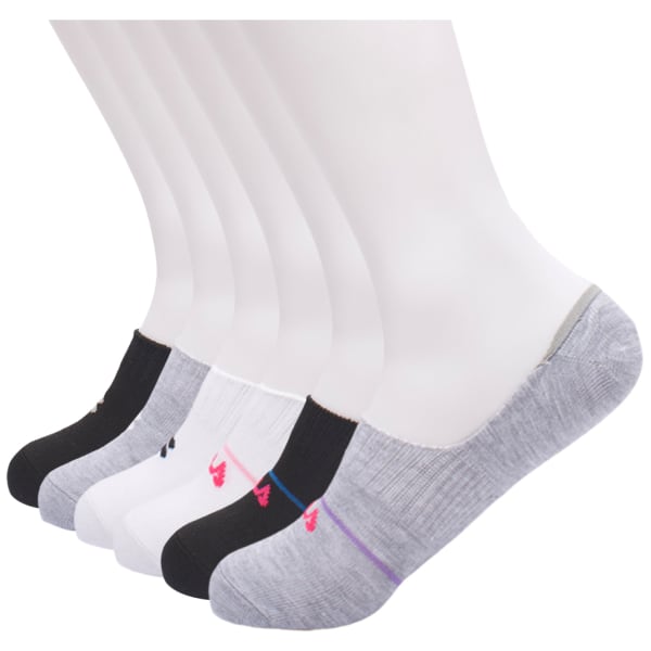 FILA Women's Liner Socks - 6 Assorted Pairs