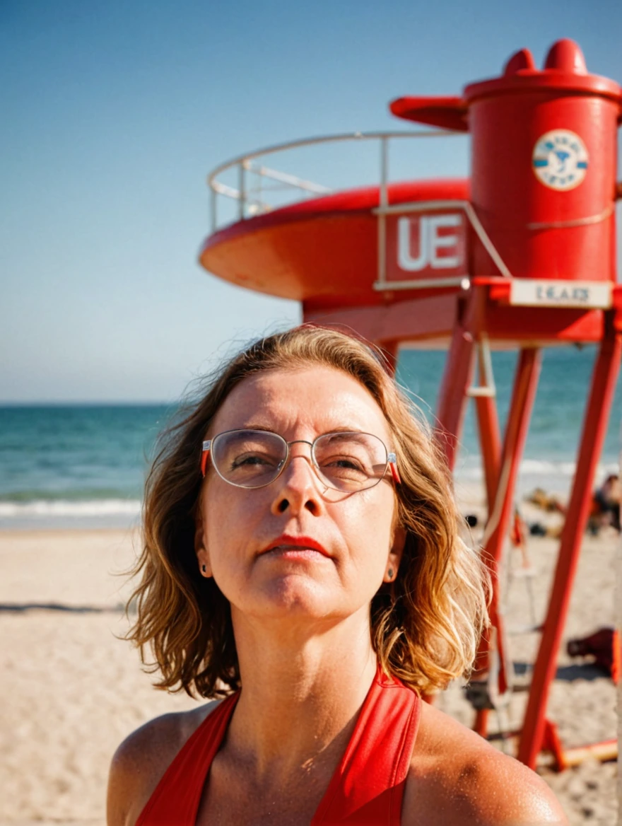 a super hot female lifeguard from Baywatch