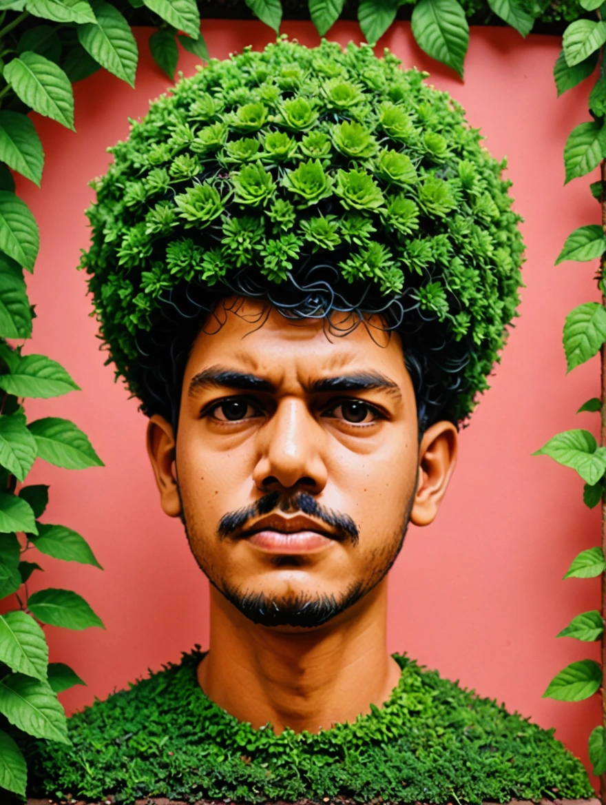 a chia pet, in the style of lo-fi aesthetics, hyper-realistic pop