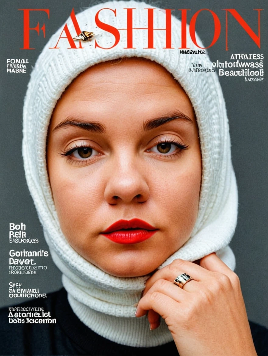 female on cover of fashion magazine