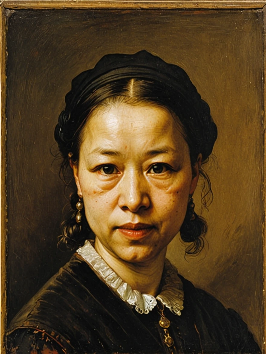 female portrait by Rembrandt