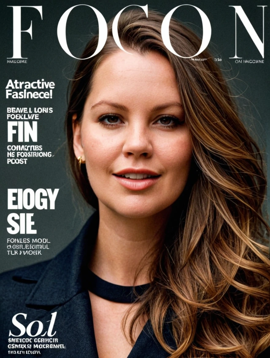 female on cover of fashion magazine