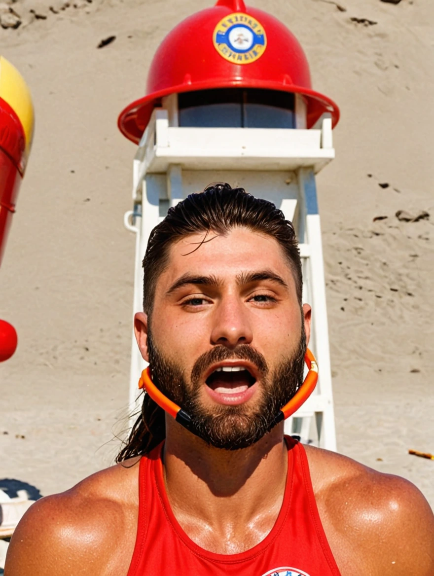 a super hot female lifeguard from Baywatch