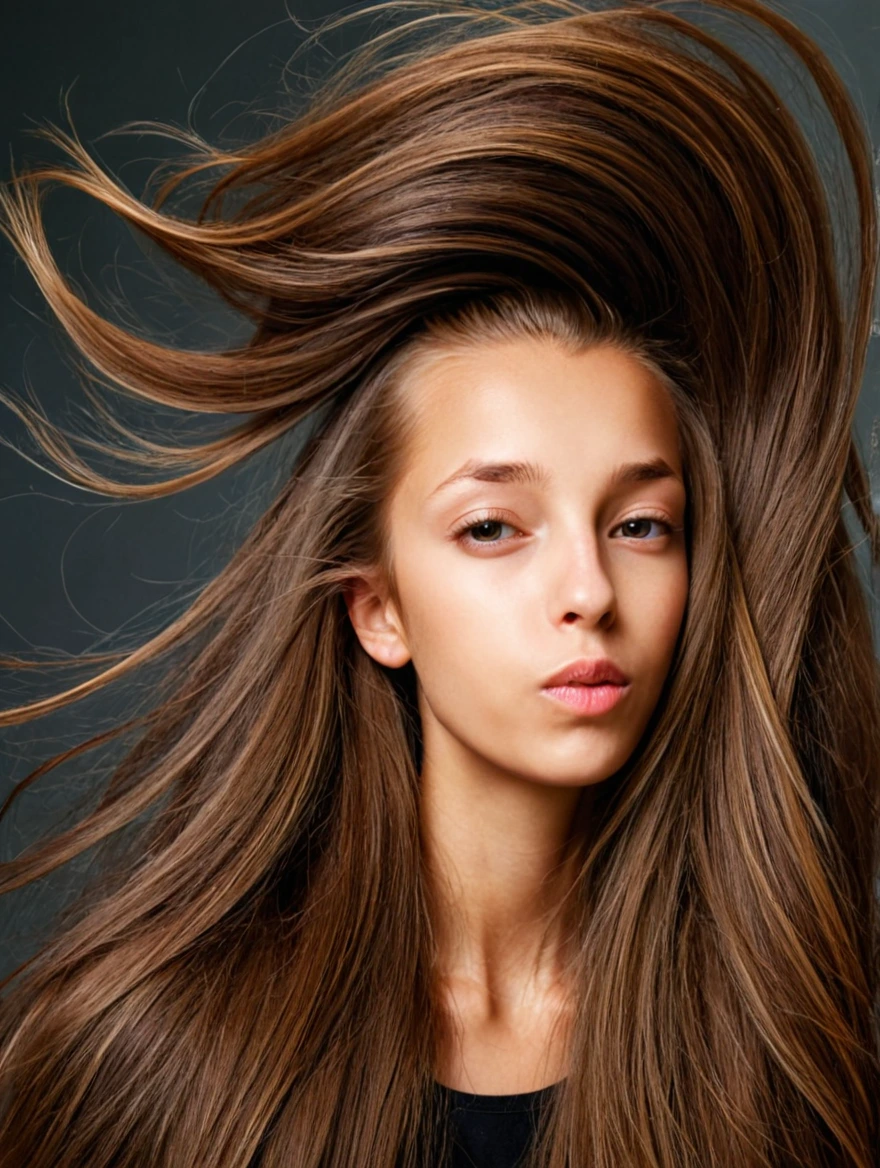 woman with great long hair