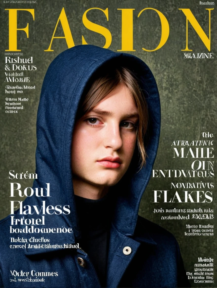 male on cover of fashion magazine