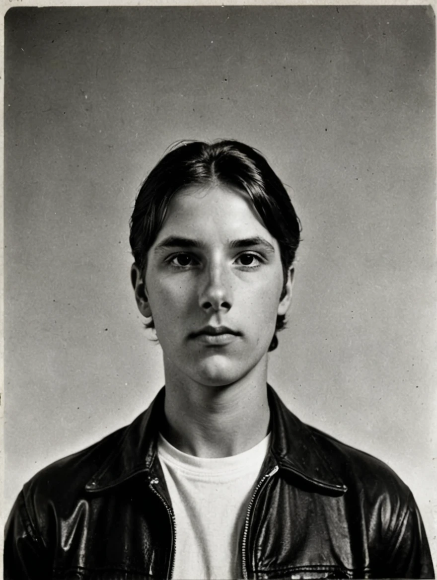 A male greaser from the 1950s