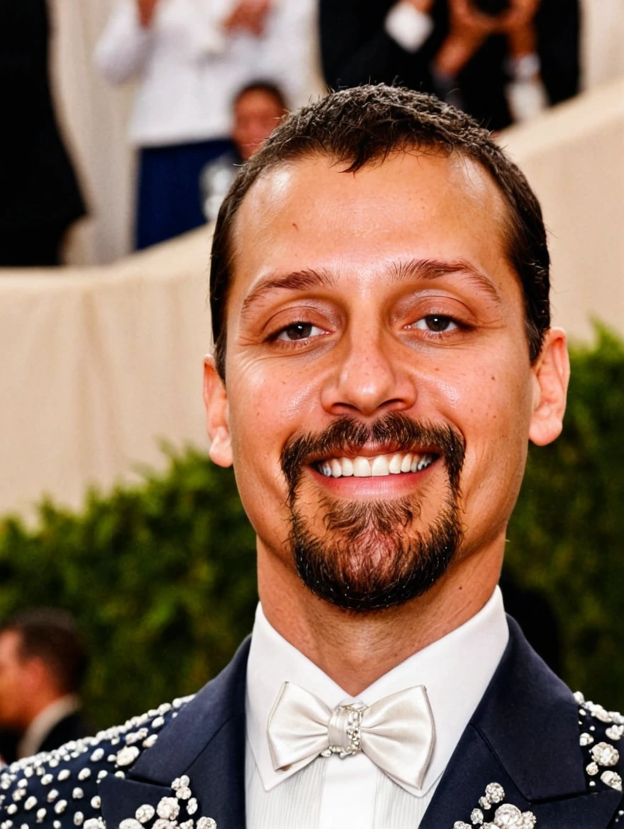 man at the Met Ball wearing outlandish suit