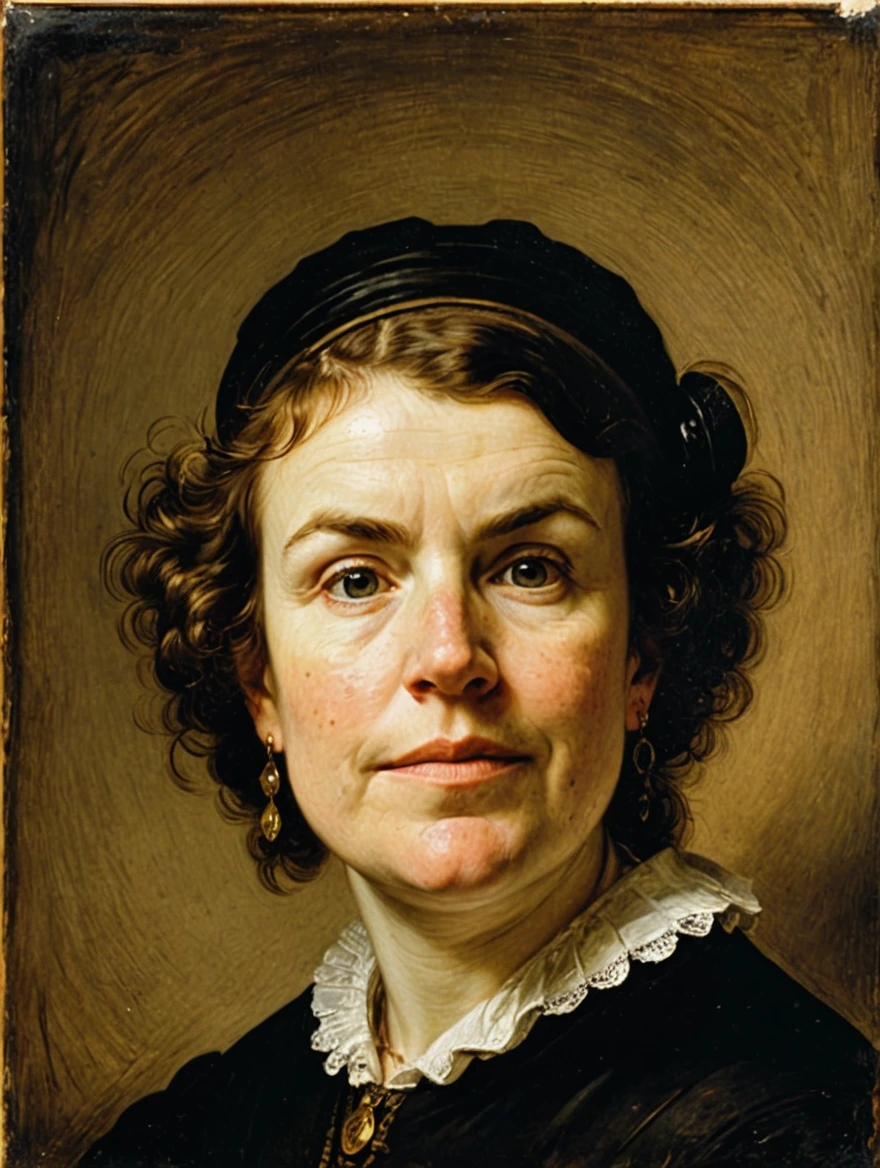 female portrait by Rembrandt