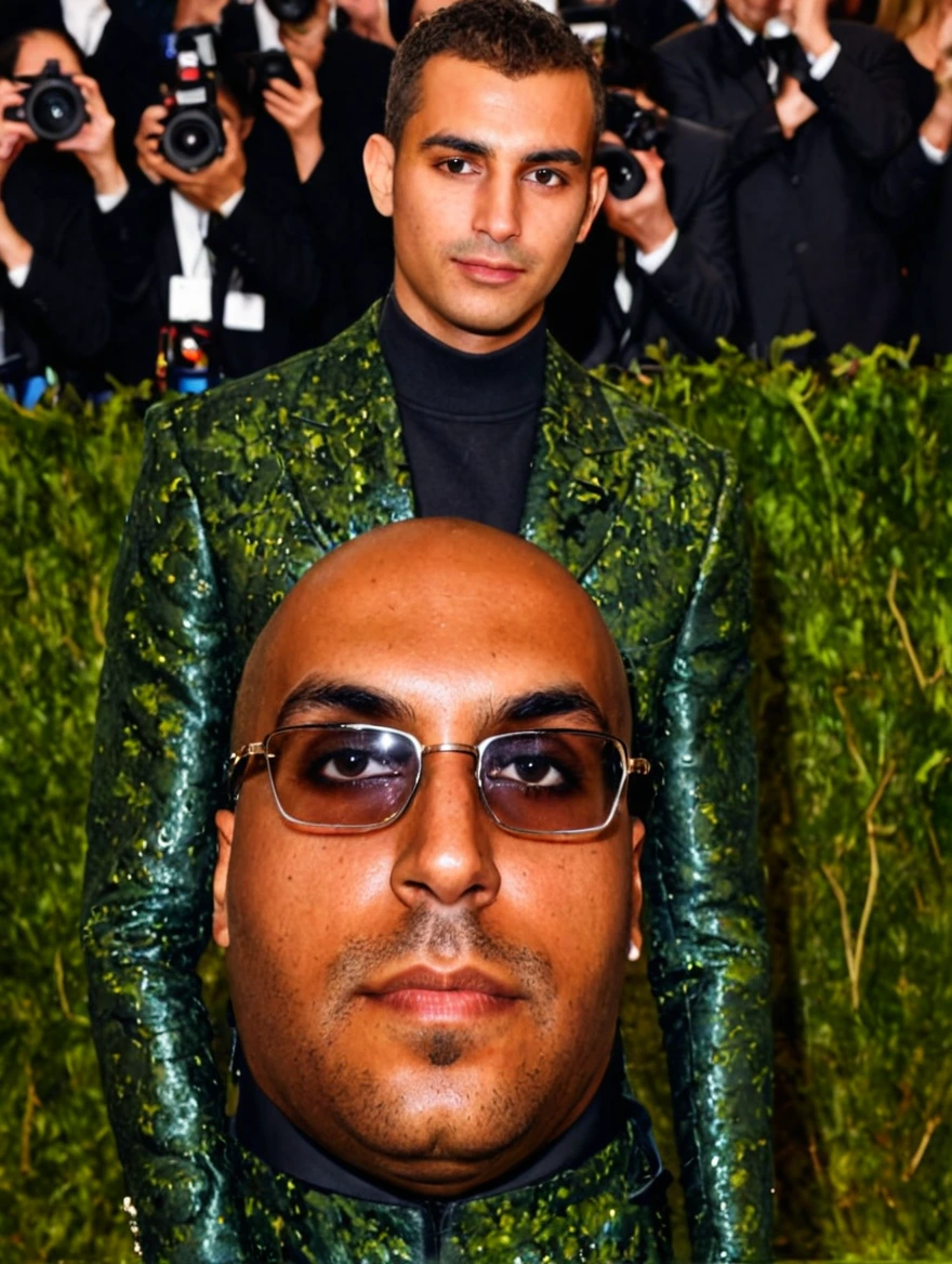 man at the Met Ball wearing outlandish suit