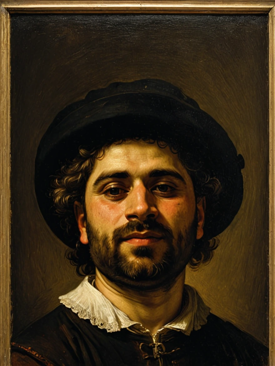 male portrait by Rembrandt