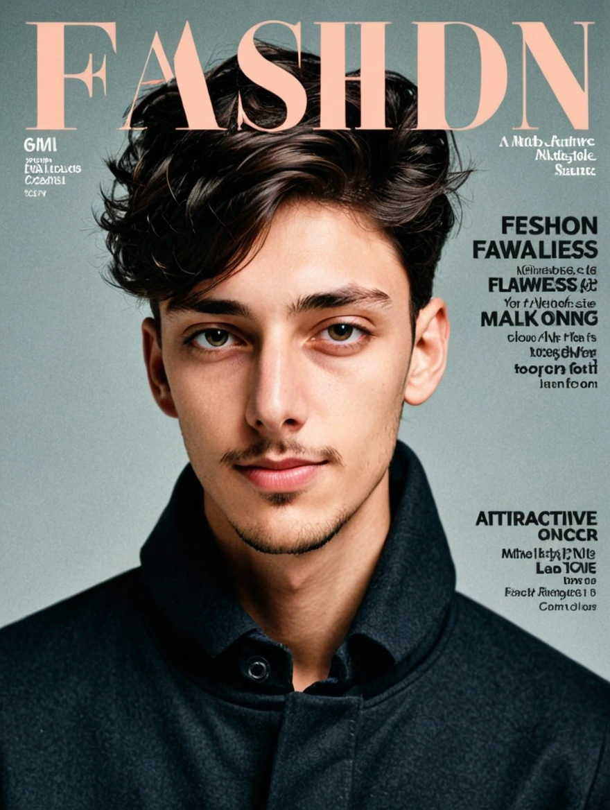 male on cover of fashion magazine