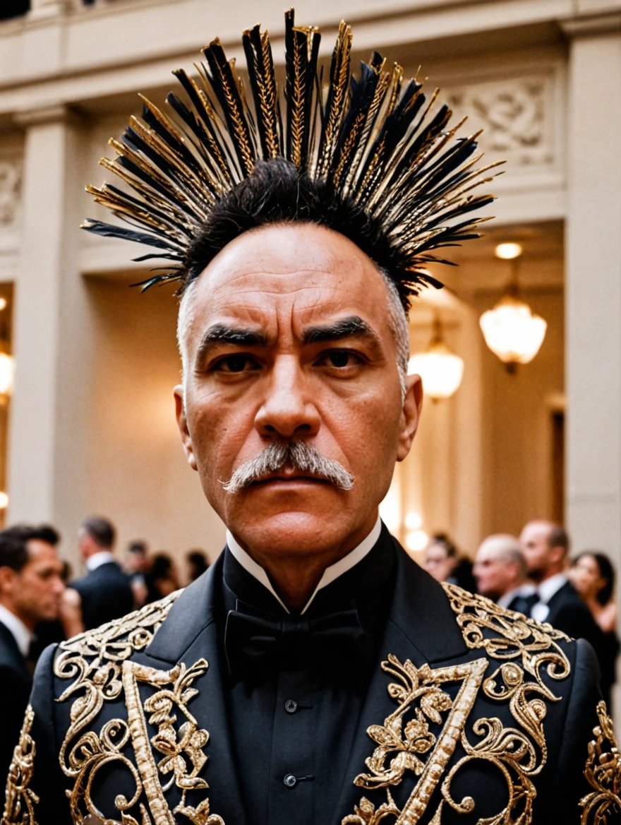 man at the Met Ball wearing outlandish suit