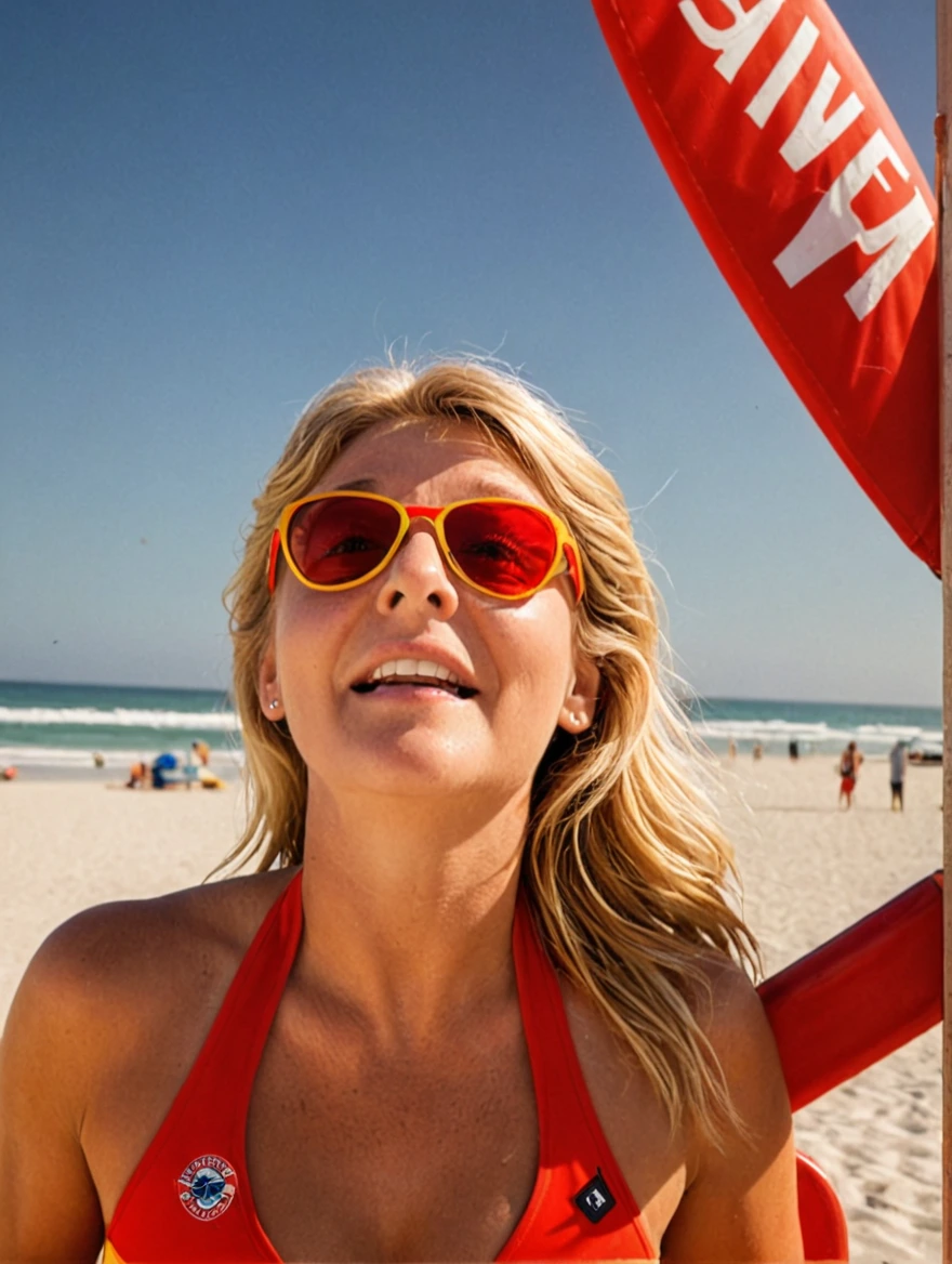 a super hot female lifeguard from Baywatch