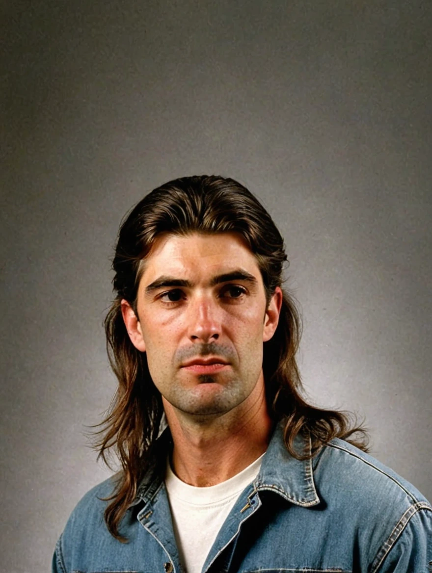 a male redneck with a mullet