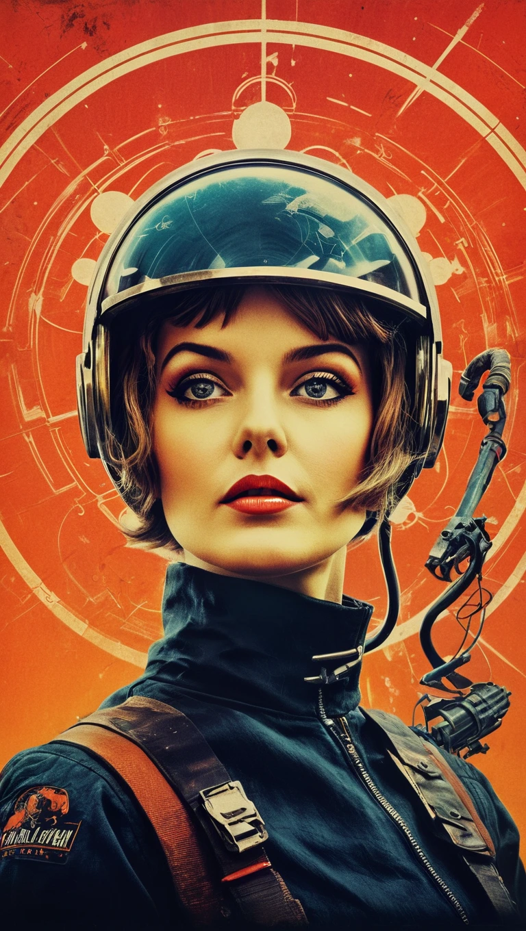 Theresa Orlowski"Atomic Punk Girl" retro Sci-Fi movieposter textless