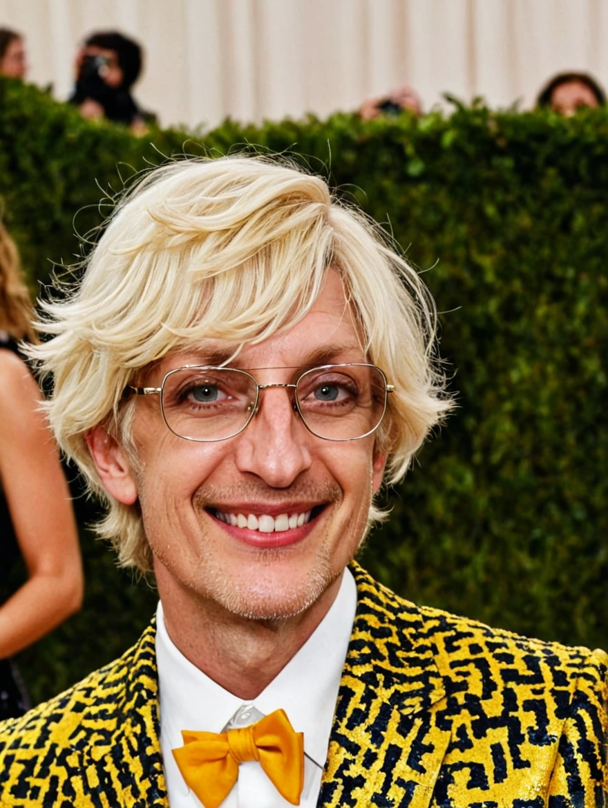 man at the Met Ball wearing outlandish suit