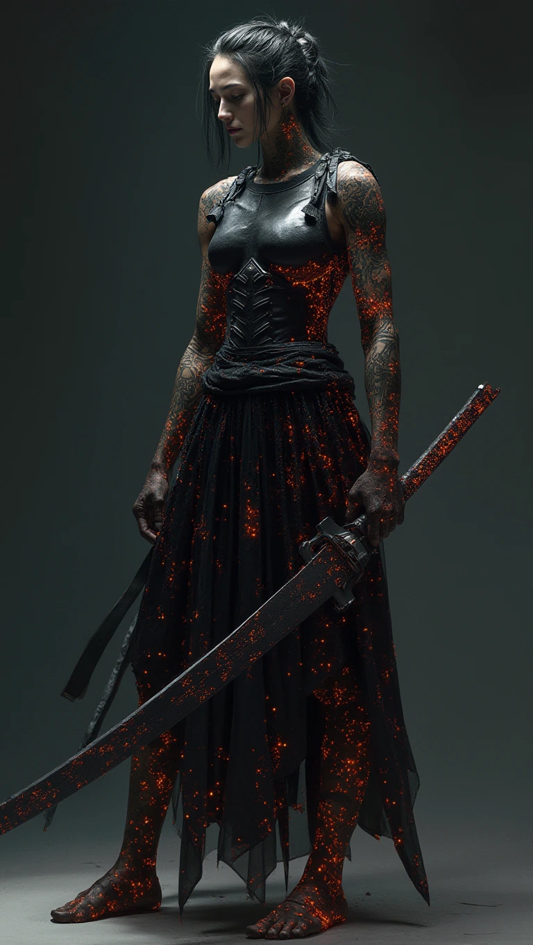 a detailed digital photorealistic shadow hologram