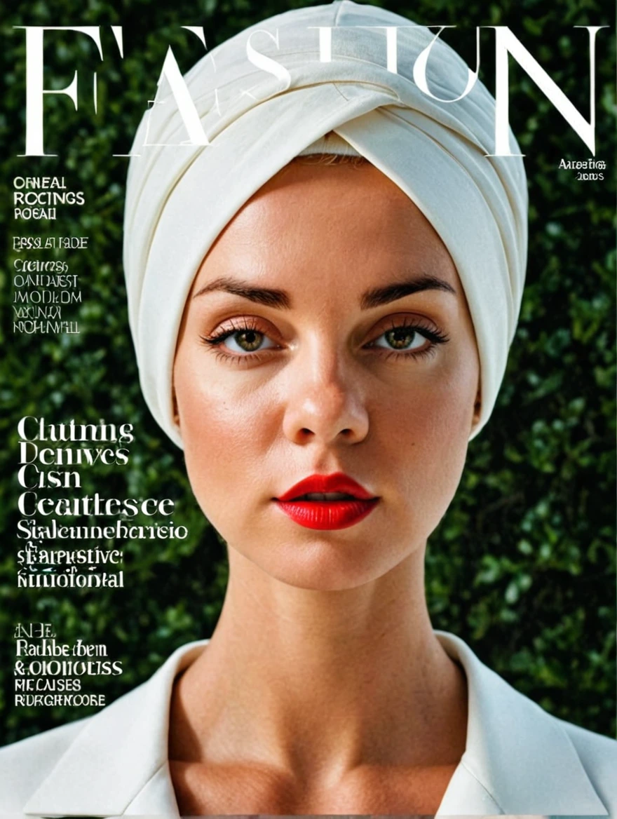 female on cover of fashion magazine