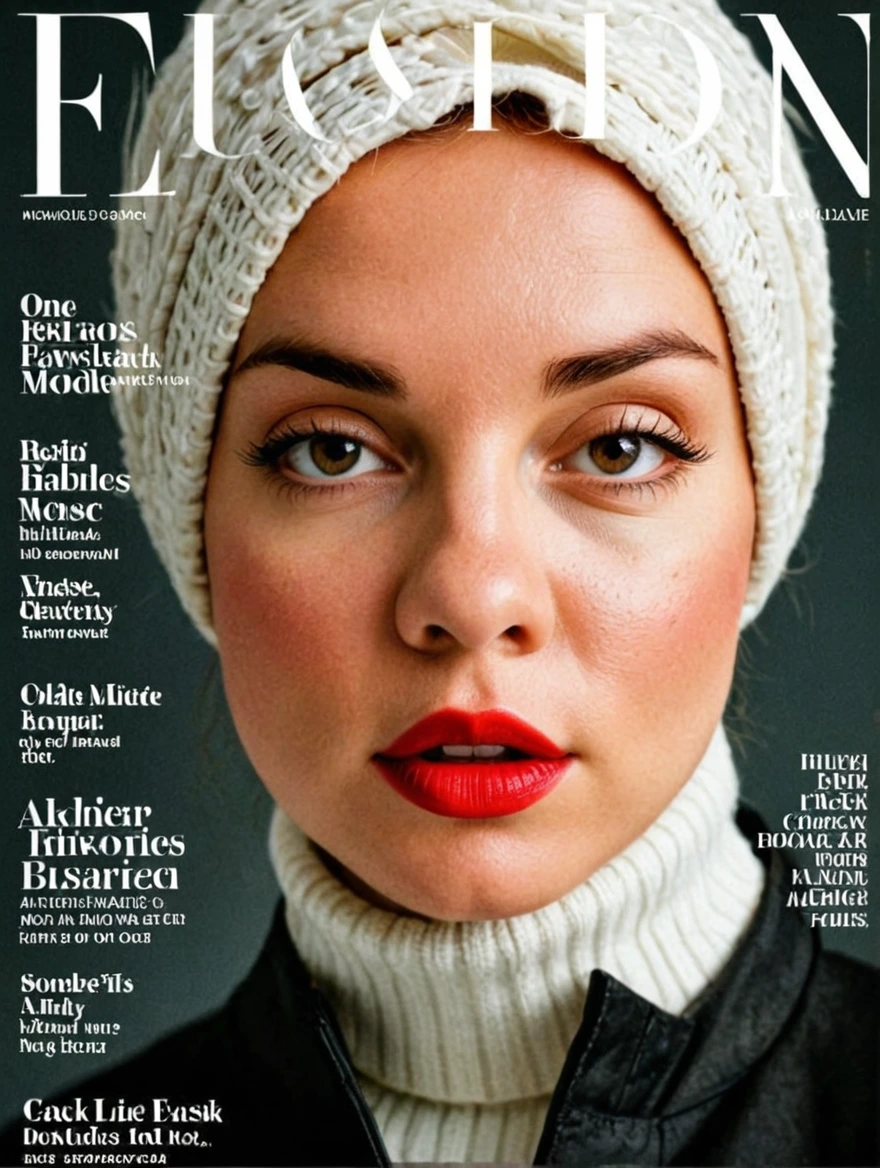 female on cover of fashion magazine