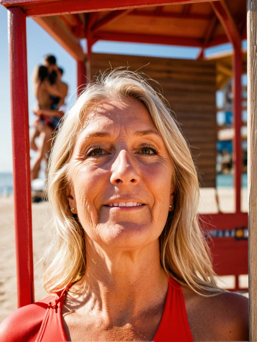 a super hot female lifeguard from Baywatch