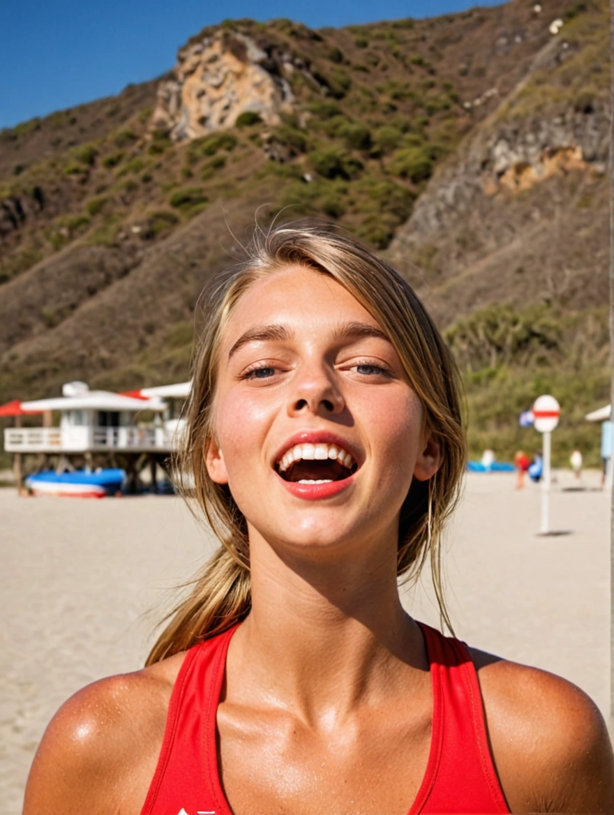 a super hot female lifeguard from Baywatch