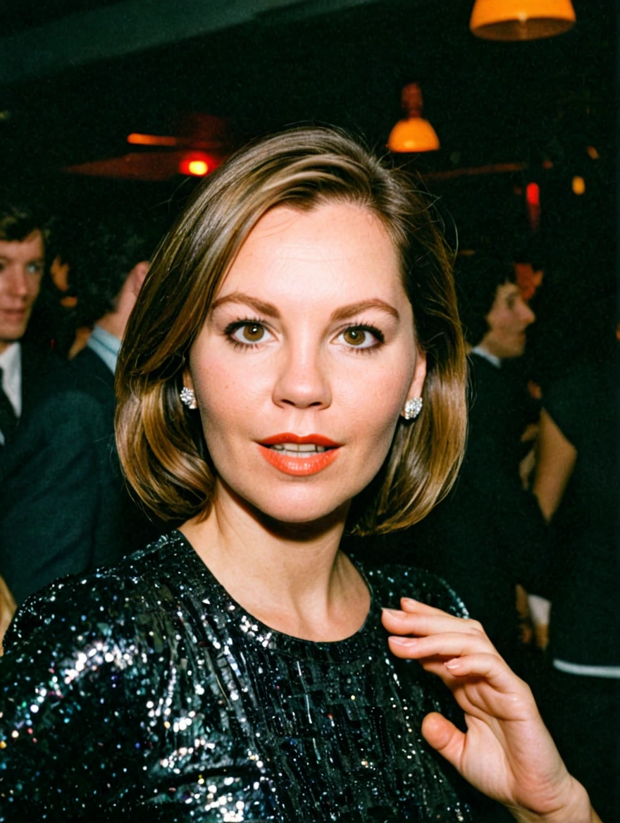 Woman dancing on dancefloor at Studio 54