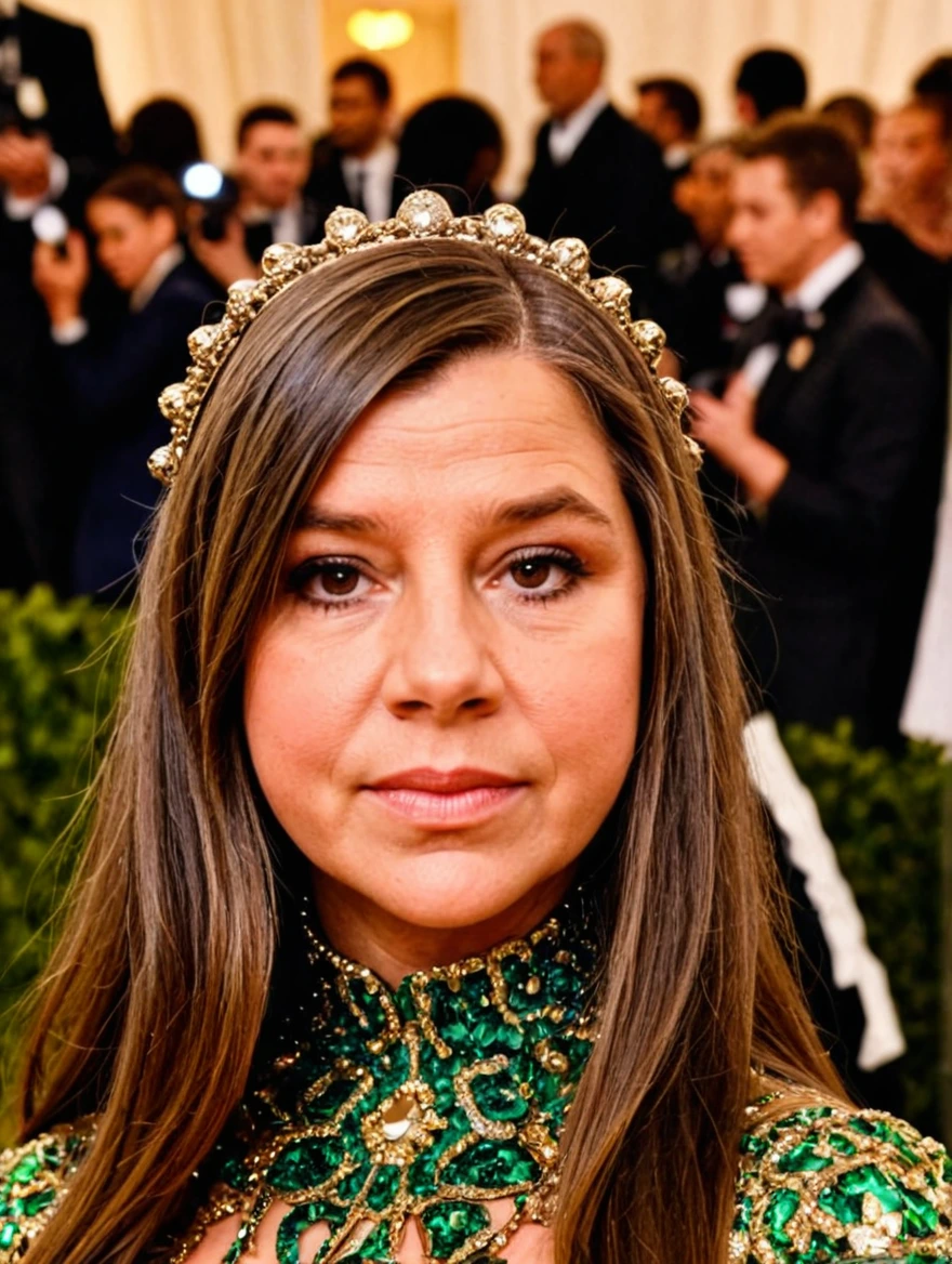 woman at the Met Ball wearing outlandish dress