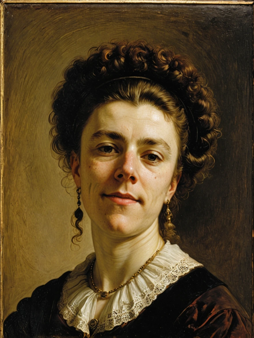 female portrait by Rembrandt