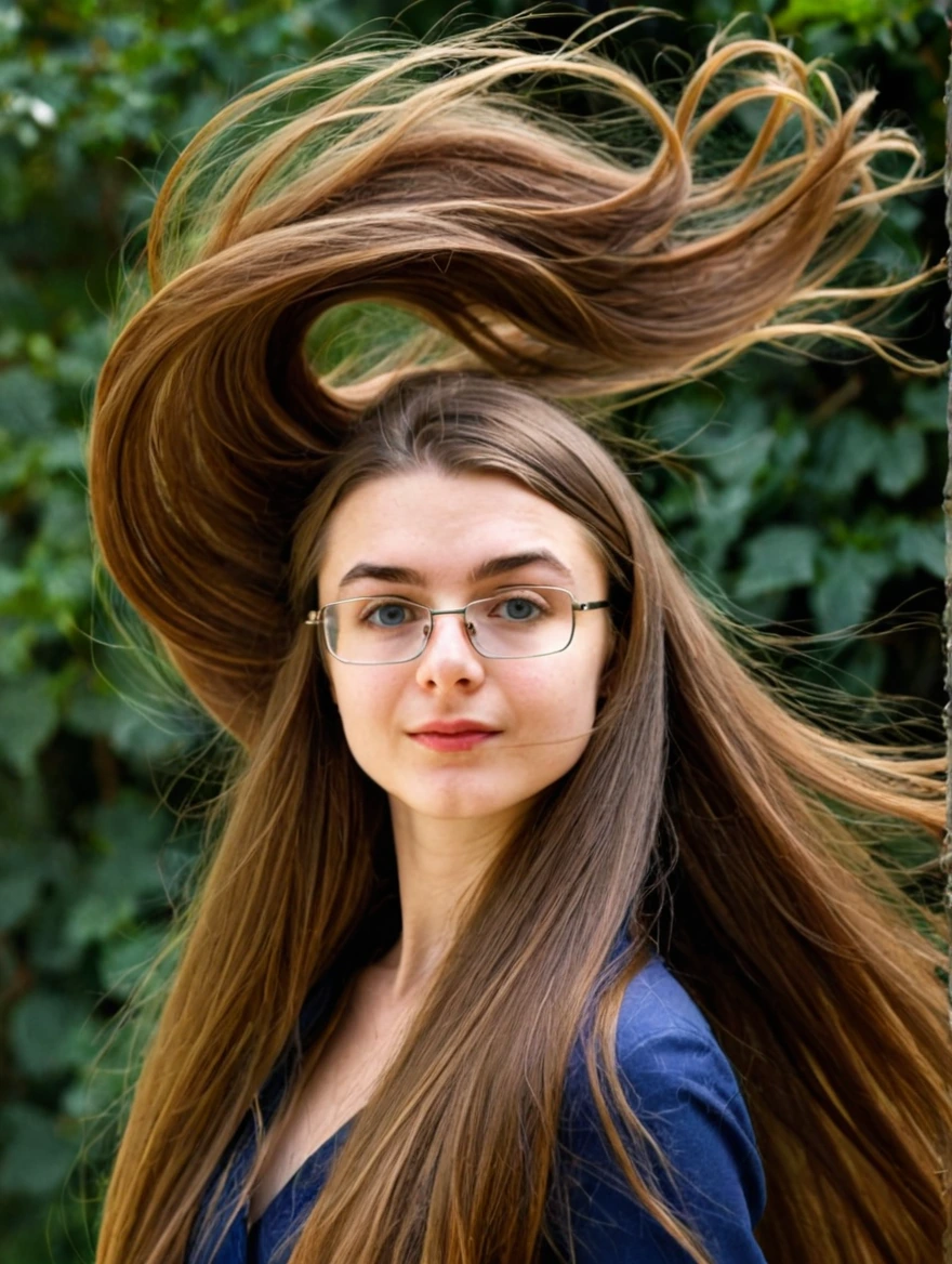 woman with great long hair