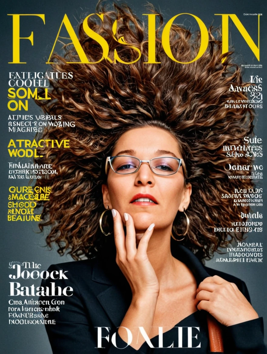 female on cover of fashion magazine