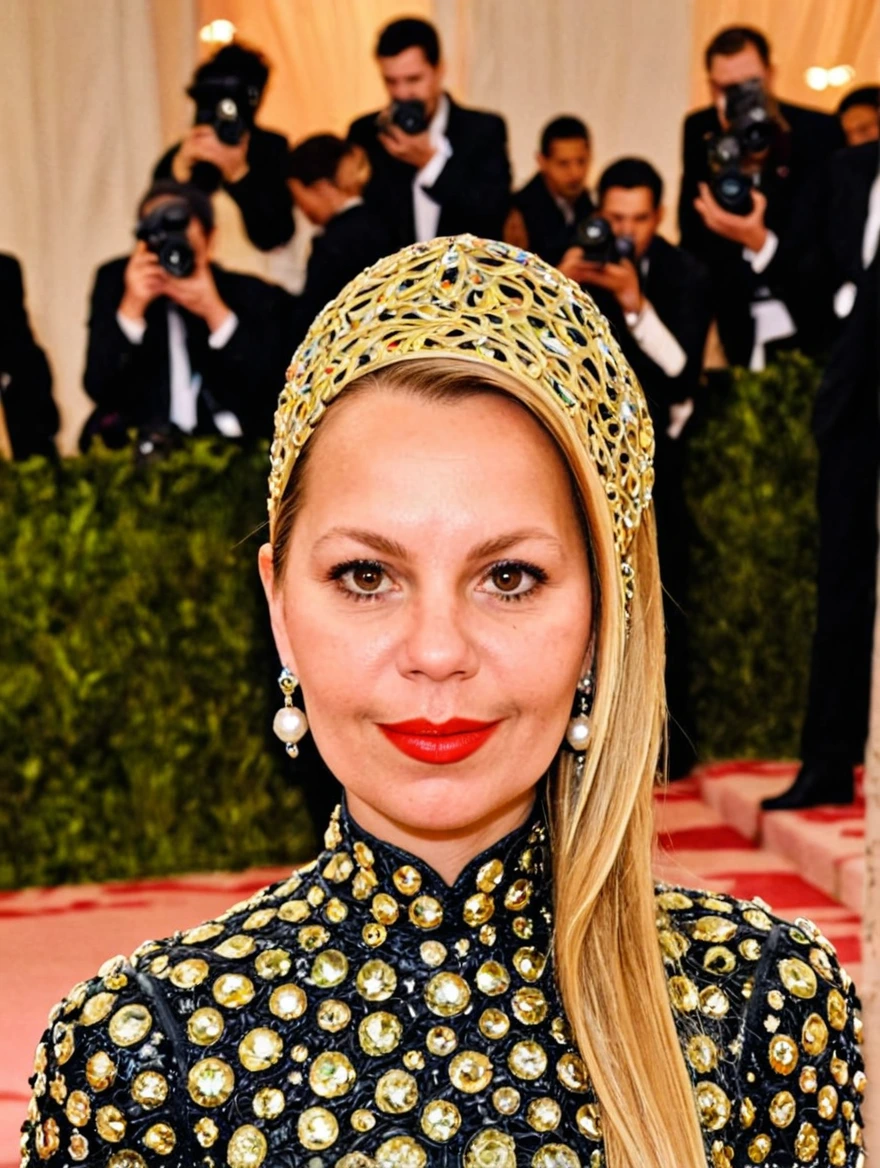 woman at the Met Ball wearing outlandish dress