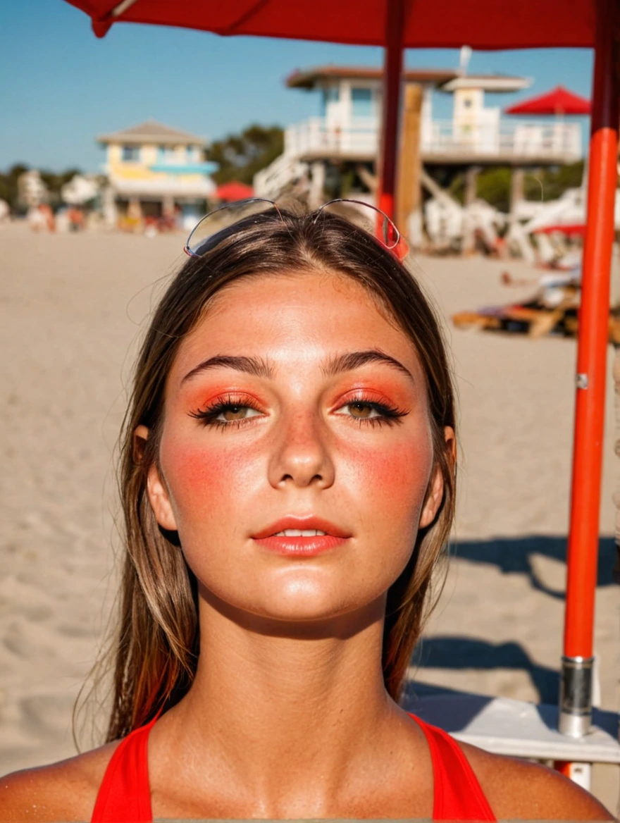 a super hot female lifeguard from Baywatch