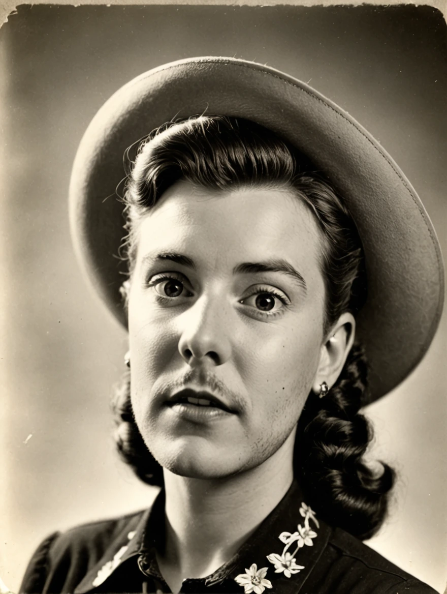 A singing cowgirl in the 1940s