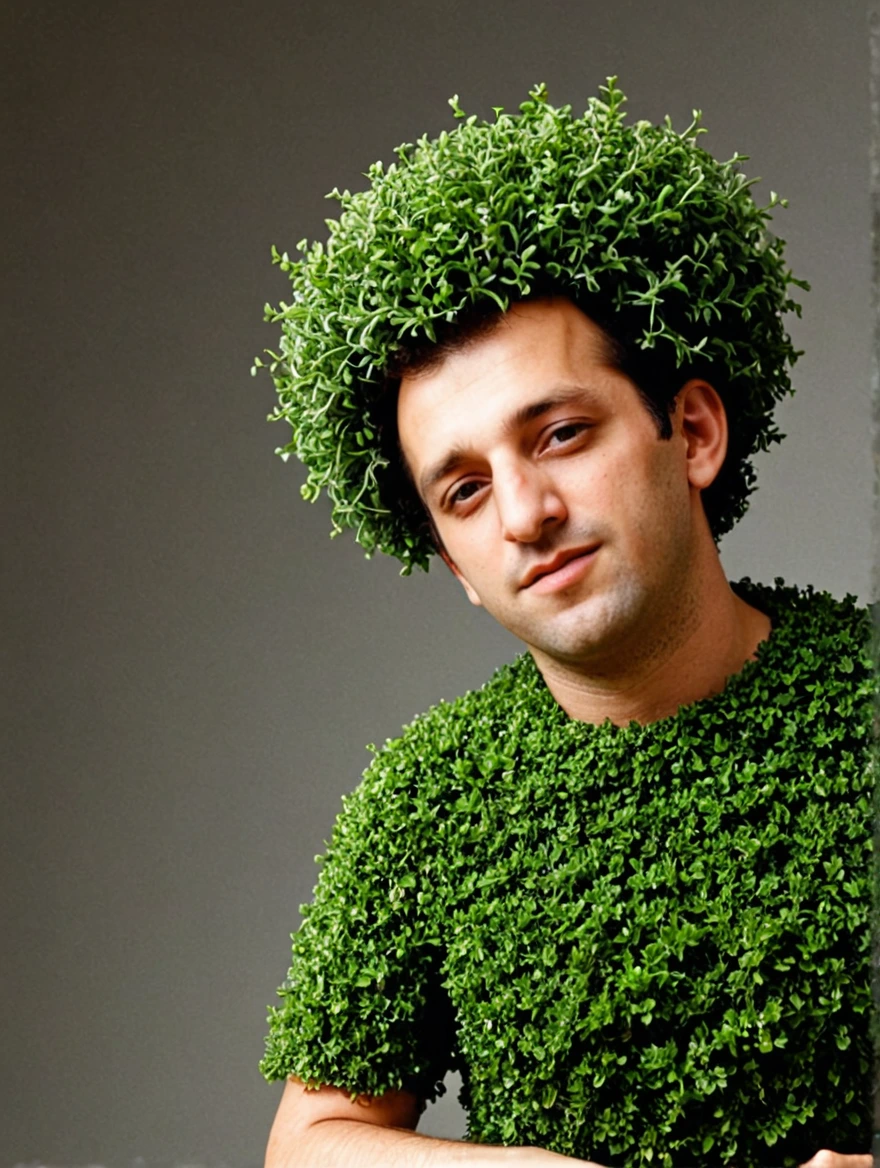 a chia pet, in the style of lo-fi aesthetics, hyper-realistic pop