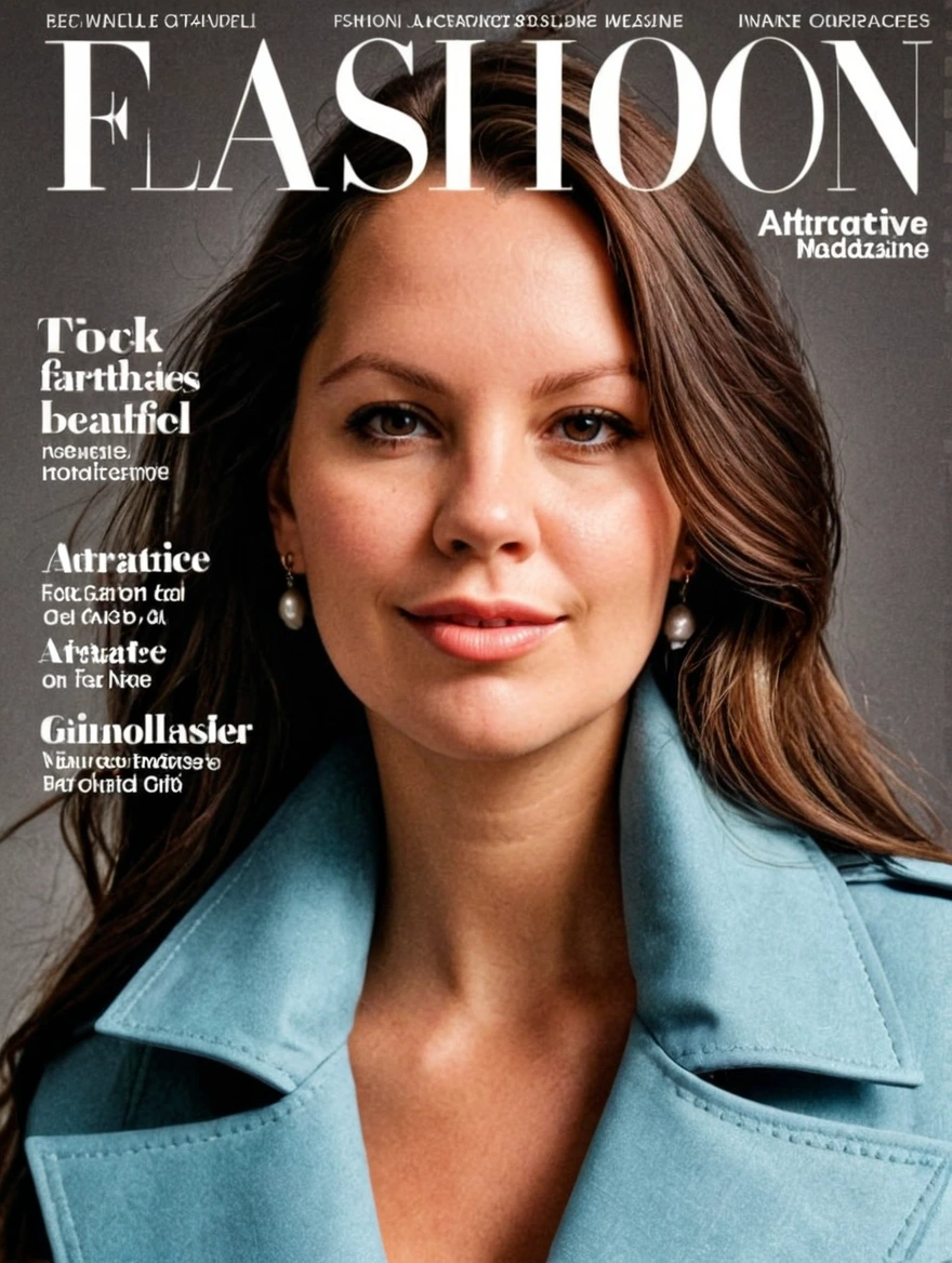 female on cover of fashion magazine