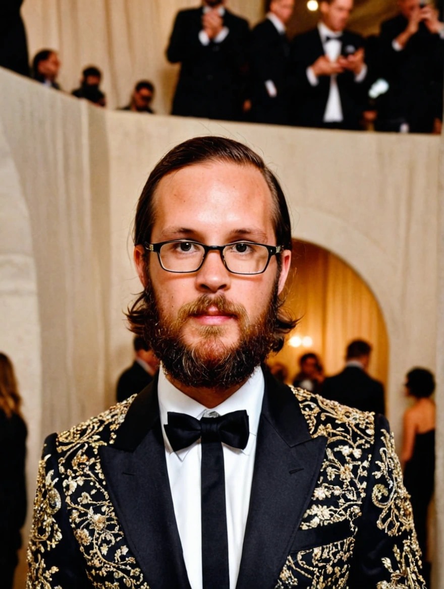 man at the Met Ball wearing outlandish suit