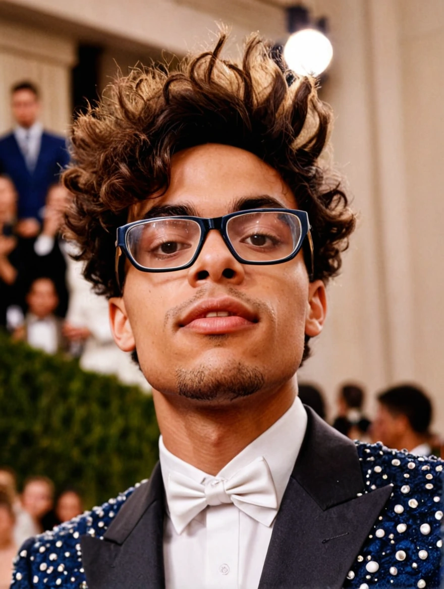 man at the Met Ball wearing outlandish suit