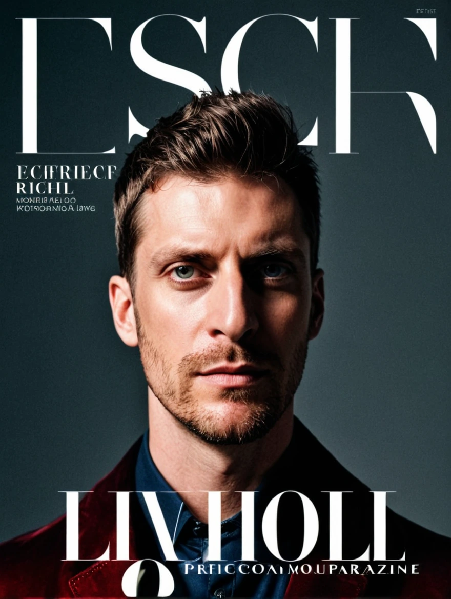 male on cover of fashion magazine