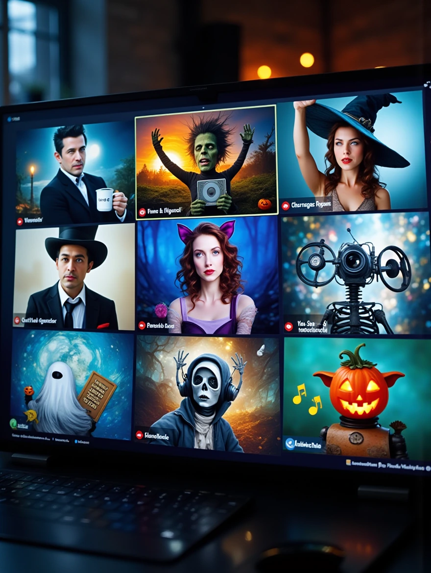 A highresolution LED monitor displays a virtual Z…