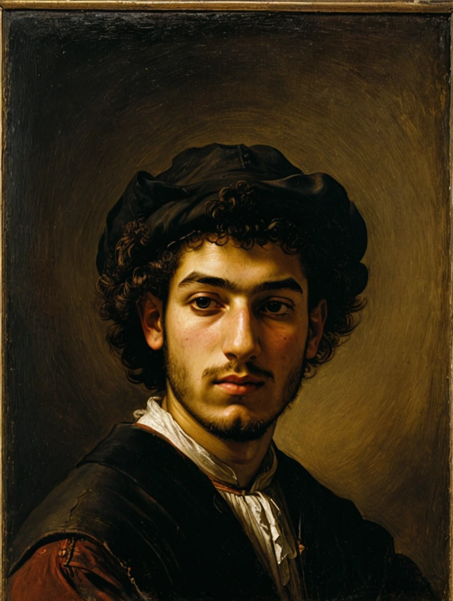 male portrait by Rembrandt