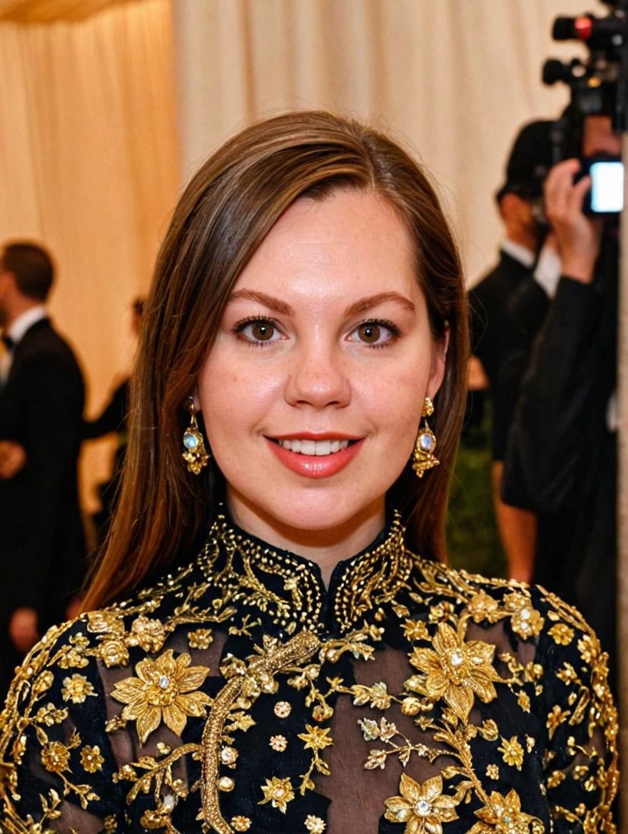 woman at the Met Ball wearing outlandish dress