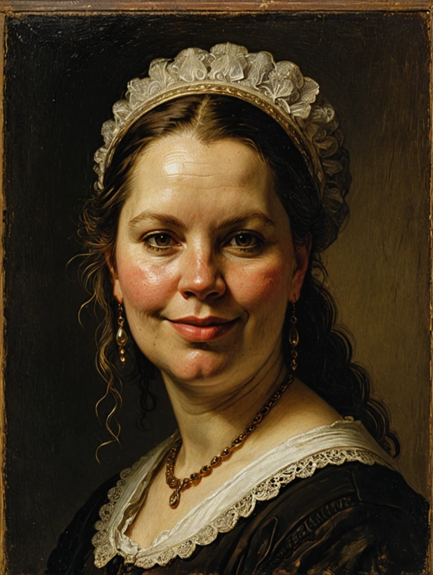 female portrait by Rembrandt