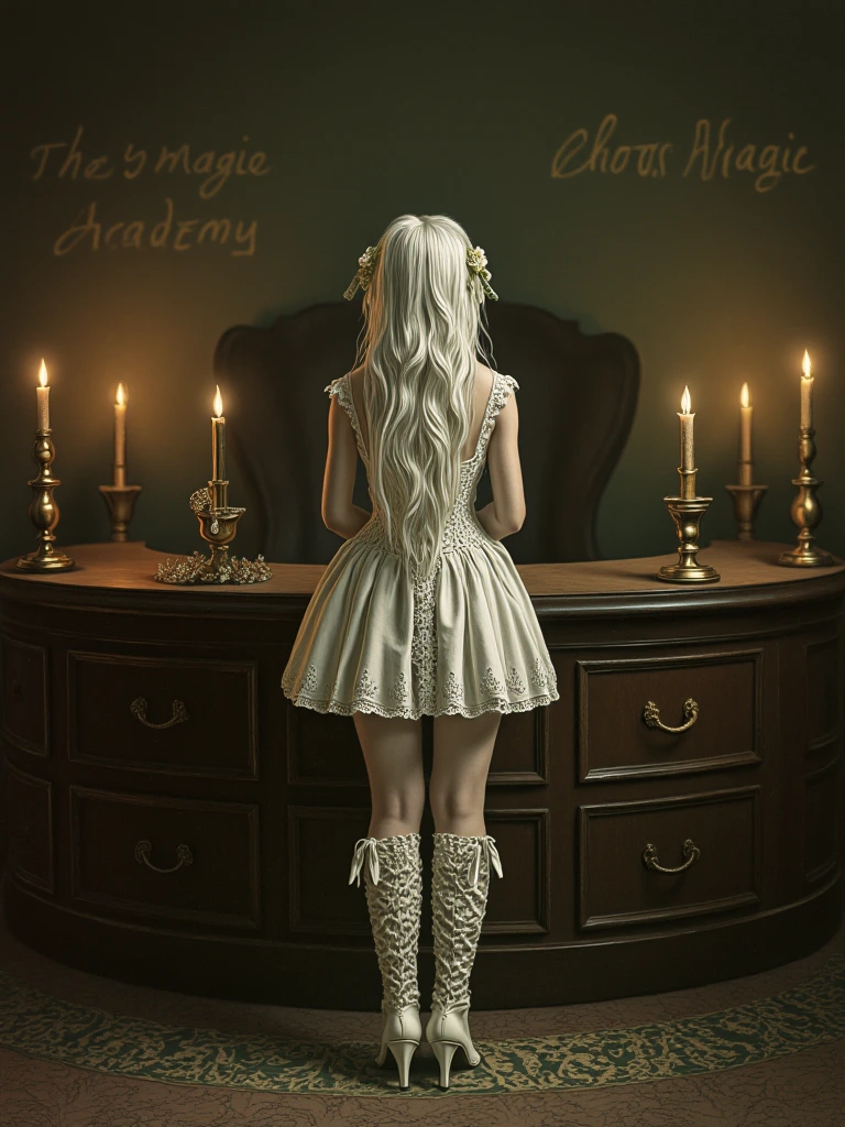 The atmosphere in the dimly lit room of the old me…