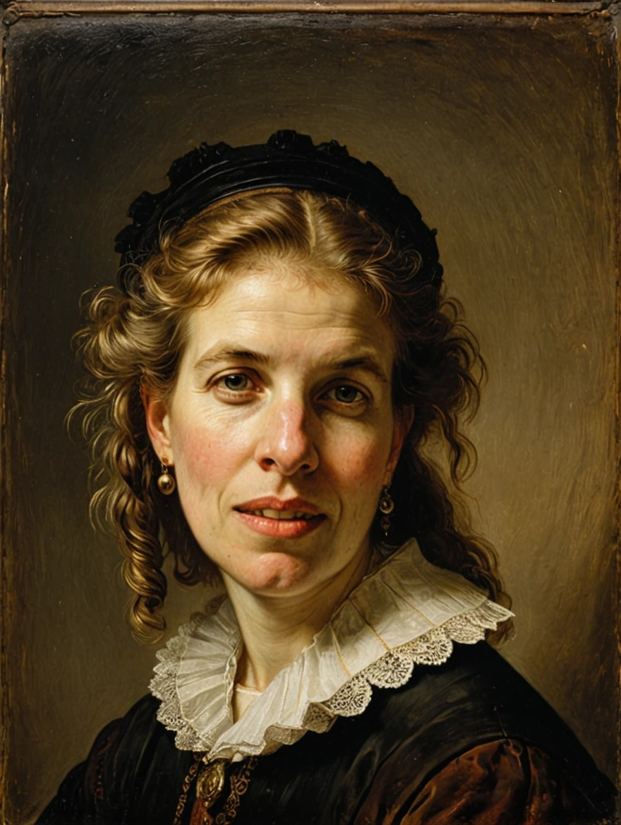 female portrait by Rembrandt