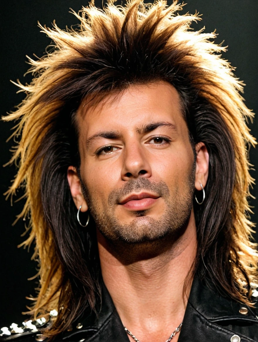 male lead singer of a hair metal band