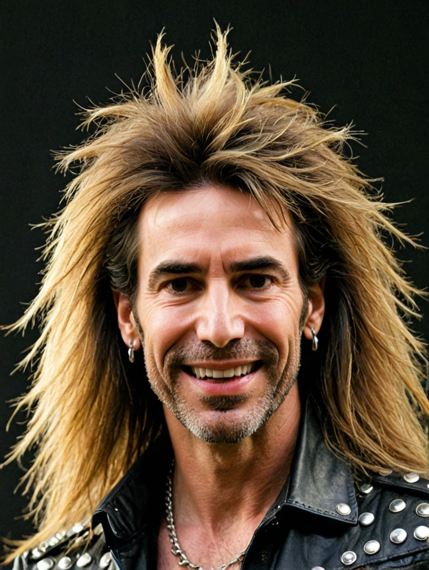 male lead singer of a hair metal band