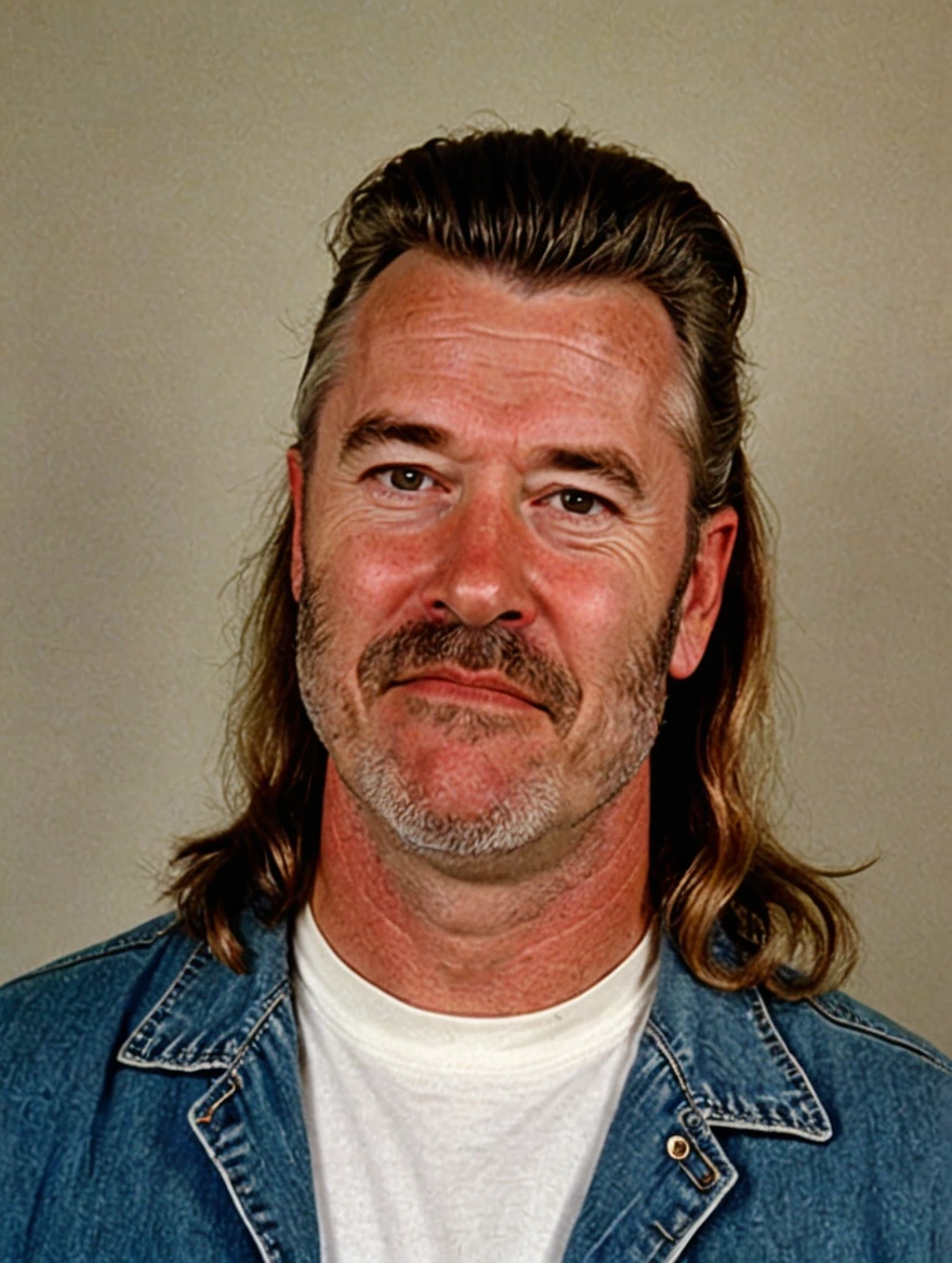 a male redneck with a mullet