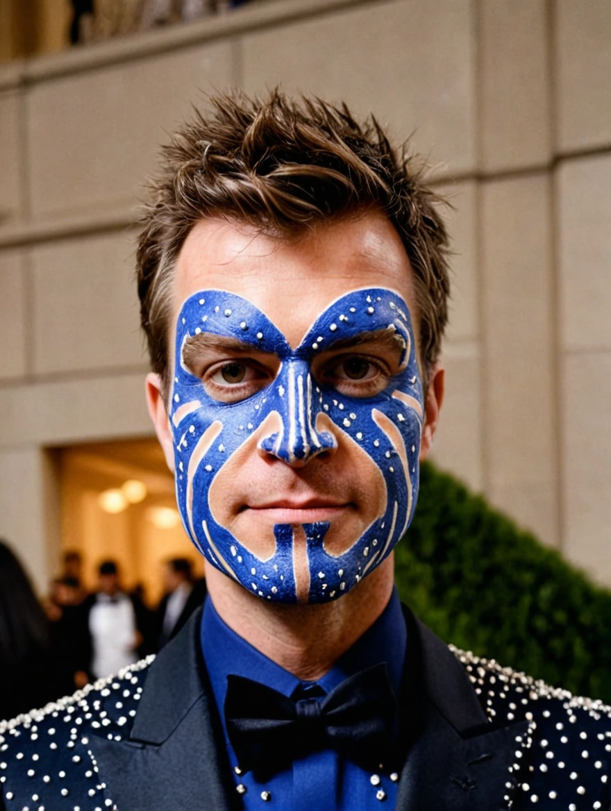 man at the Met Ball wearing outlandish suit